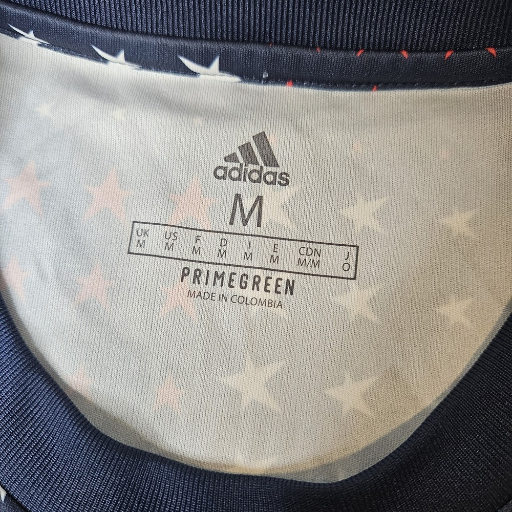 Adidas MLS Men's LAFC 2022 Americana Pre-Match Jersey Size Medium Blue Stars - Picture 3 of 7